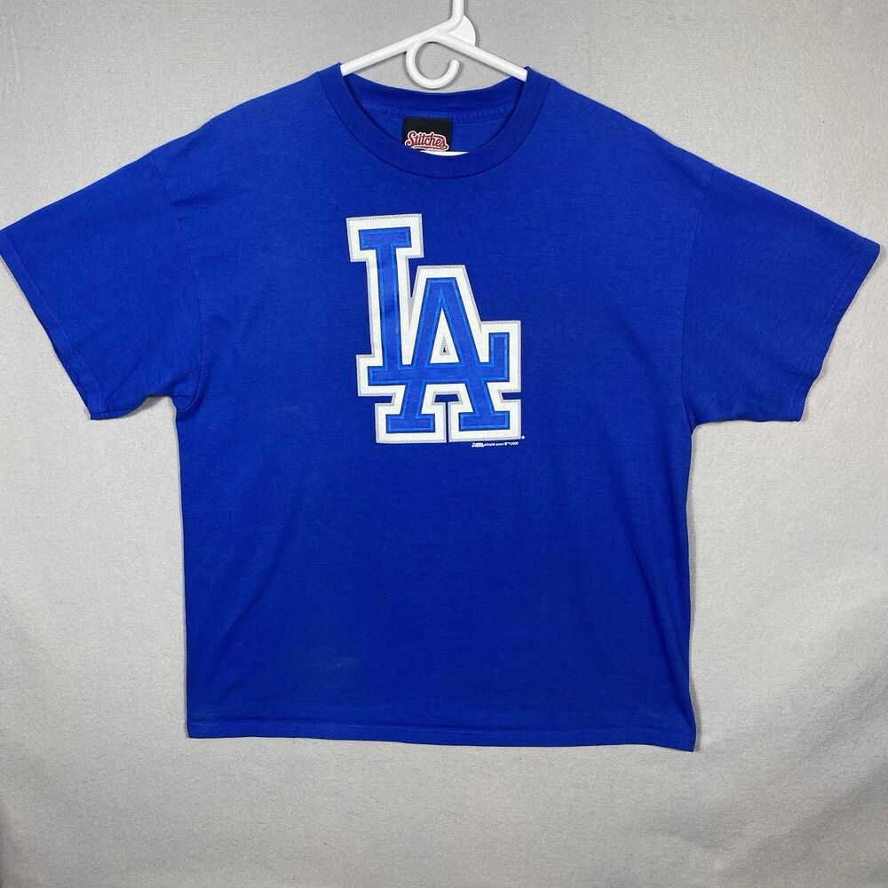LA Dodgers Stitches Tshirt XL Vintage 2006 Made In Mexico‎ 100% Cotton